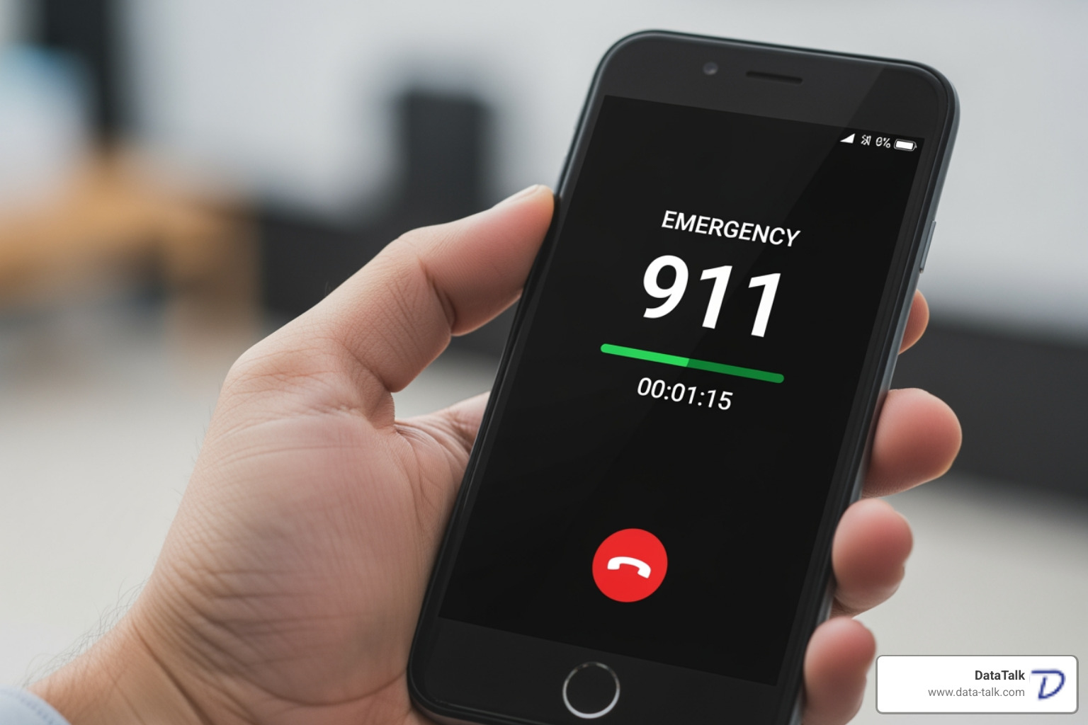 mobile phone with 911 call - VoIP system features